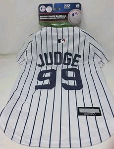Maglia MLBPA Licensed Pets First Dog o Cat NUOVA York Yankees Aaron Judge Large - Foto 1 di 15