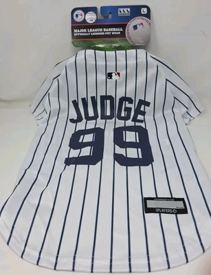 Camiseta MLBPA Licenciada Pets First Dog or Cat NOVA York Yankees Aaron Judge Grande  - Imagem 1 de 4