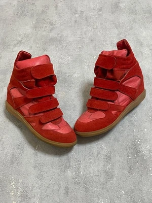 Zapatillas altas de cuña estilo Isabel Marant vintage Y2K para mujer talla 37 Foto 1 de 4