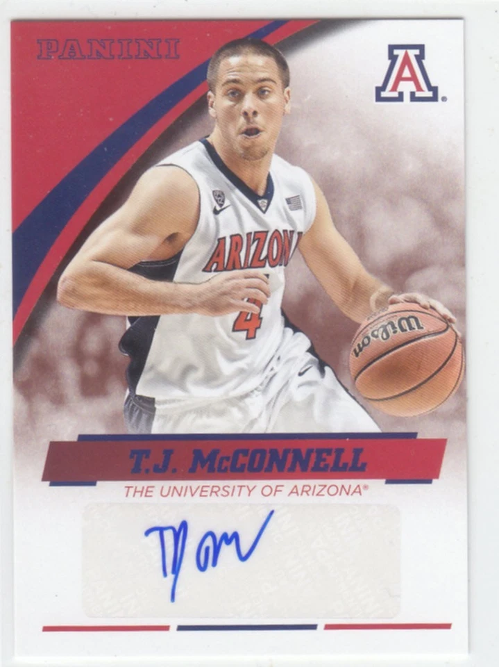 2016 Panini T.J. MCCONNELL RC AUTO AUTOGRAPH ARIZONA WILDCATS - Image 1 of 1