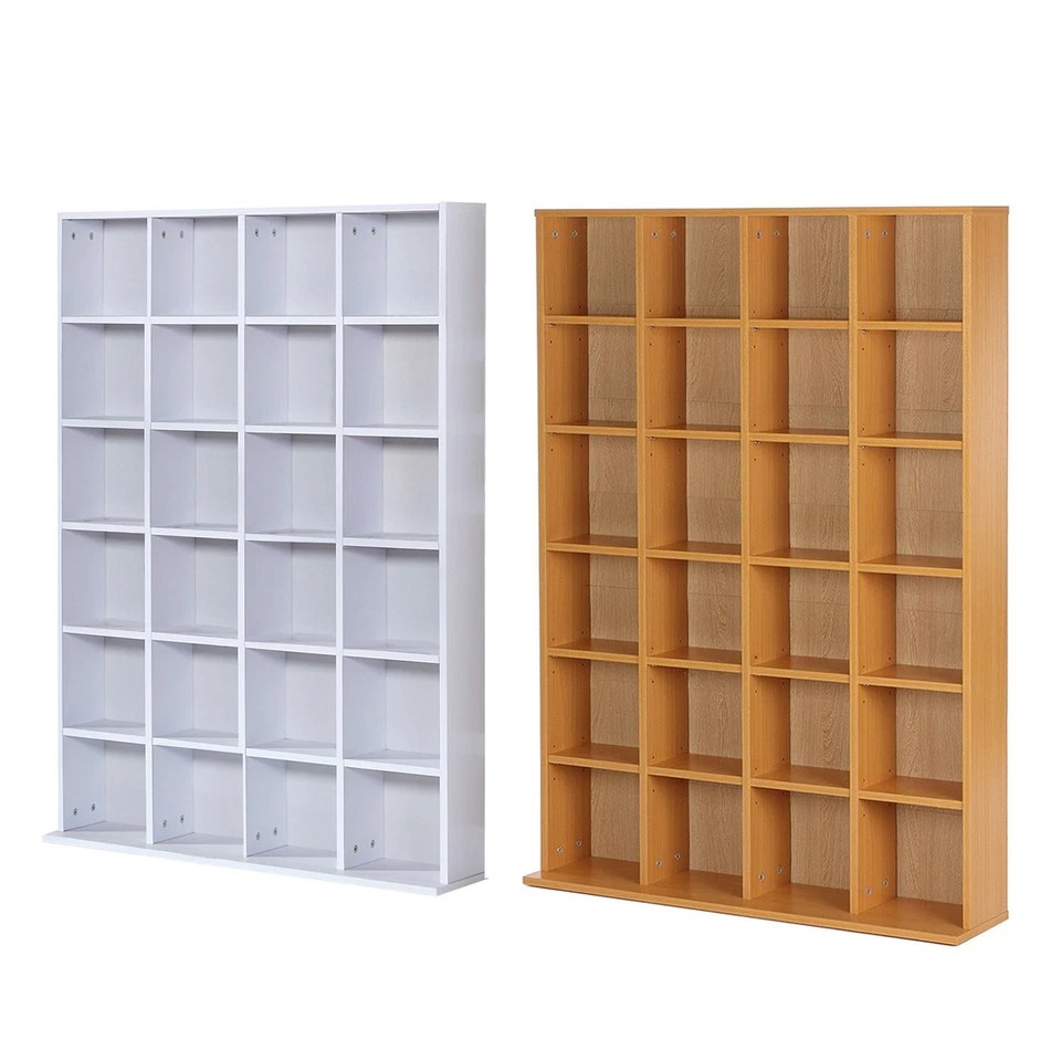 HOMCOM Mobile Libreria Porta CD con 24 Scompartimenti Regolabili - Immagine 1 di 1