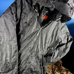 Merrell Jacket Men L Black Full Zip Hooded Opti-Shell Hike Ski Snow Rain - Picture 1 of 18