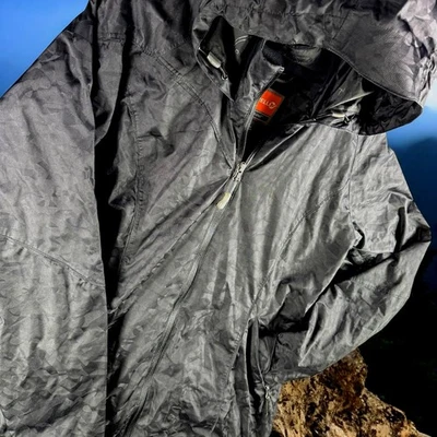 Merrell Jacket Men L Black Full Zip Hooded Opti-Shell Hike Ski Snow Rain - Image 1 of 4