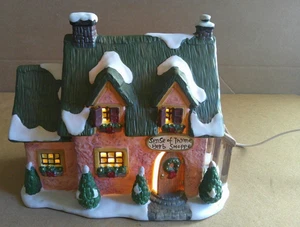 2001Sense of Thyme Kräuterladen Weihnachtsdorf Haus viktorianische Werkbank des Weihnachtsmanns - Bild 1 von 22