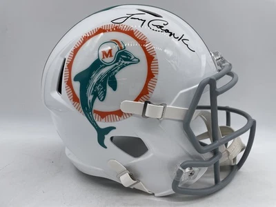 Larry Csonka 亲笔签名迈阿密海豚队 F/S 1972 速度头盔 - Beckett W Holo — 第 1/4 张图片