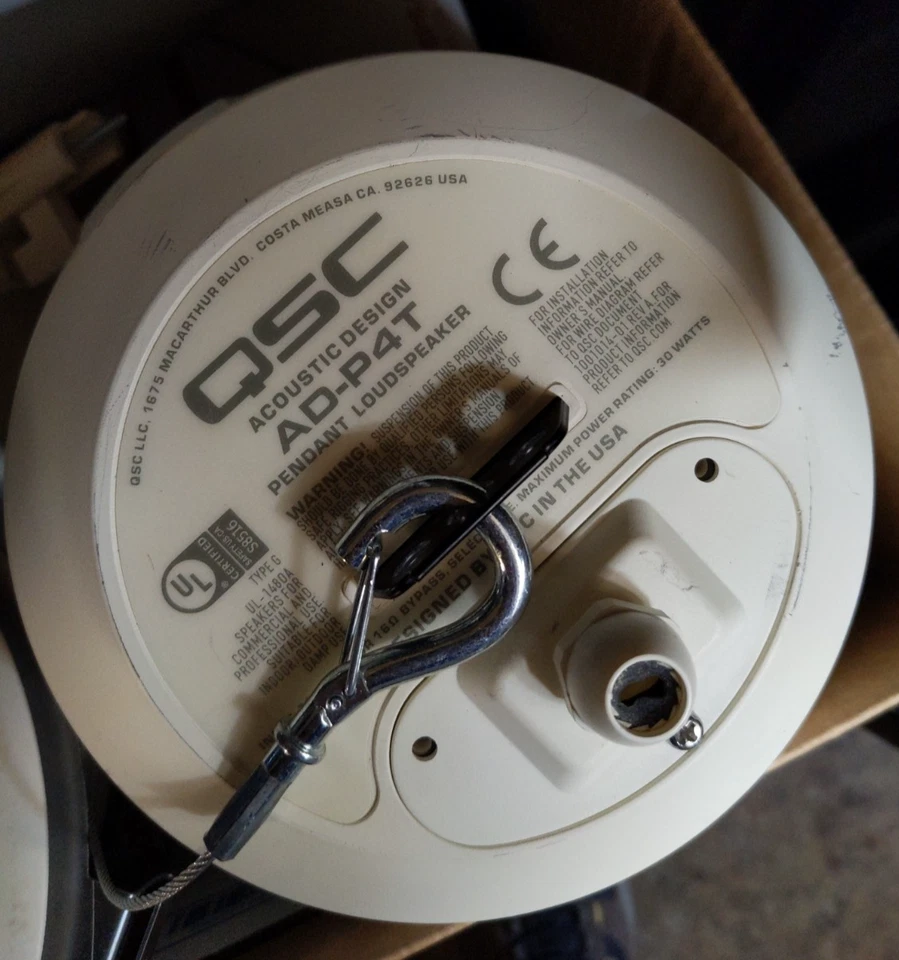 QSC AD-P4T Speaker 4.5-inch 70V/100V 16 Ohm Bypass - Pro Audio - Image 1 of 1