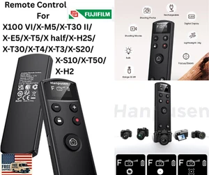 Wireless Remote Control for Fujifilm Cameras, Rechargeable OLED - Picture 1 of 10
