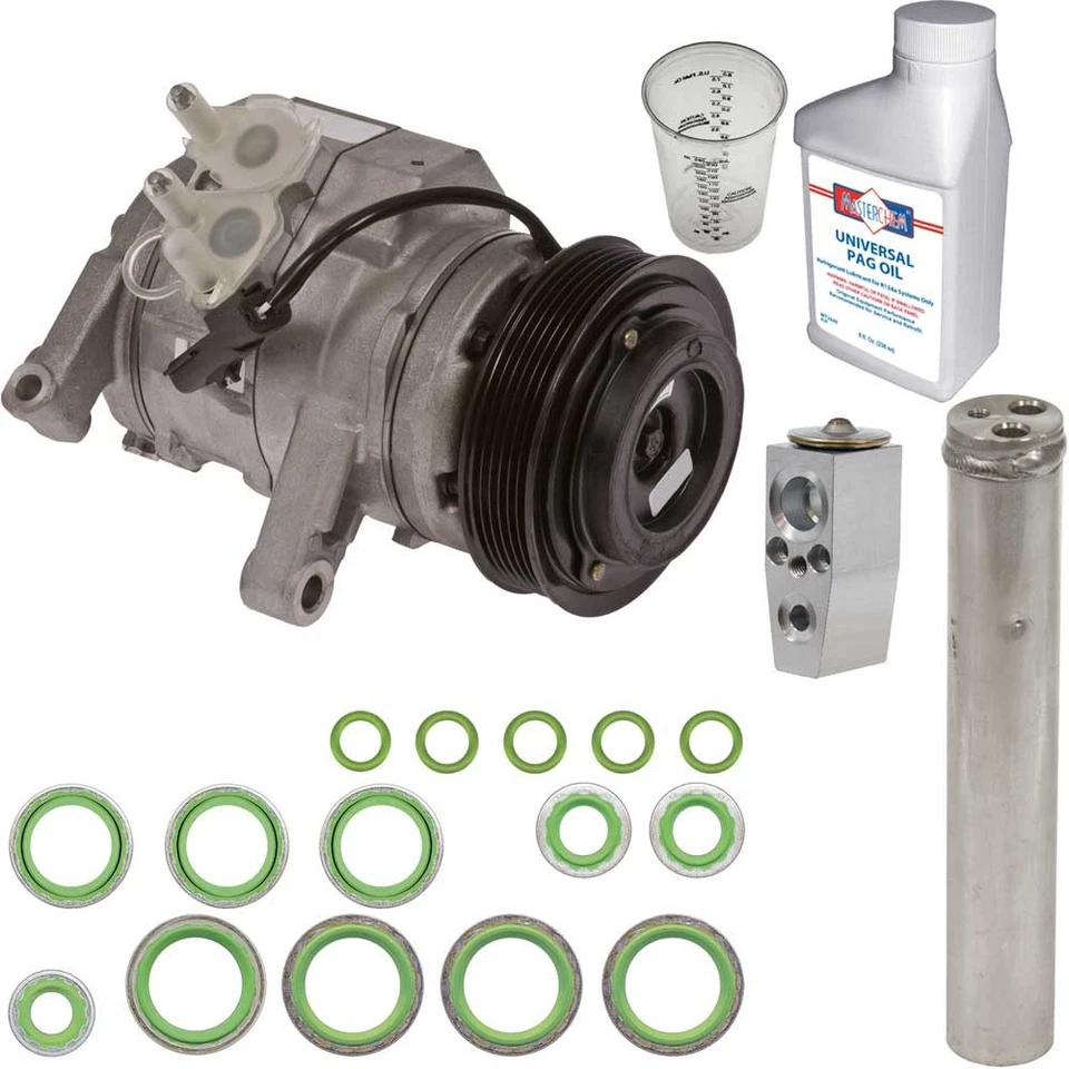 Compresor de CA Omega para Chrysler 300 Dodge Charger con kit de reparación de aire acondicionado GAP Foto 1 de 1