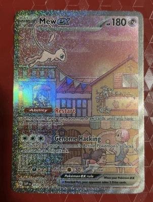 Pokémon TCG Scarlet & Violet Mew EX SVP 053 Black Star Promo Holo Card - Image 1 of 2