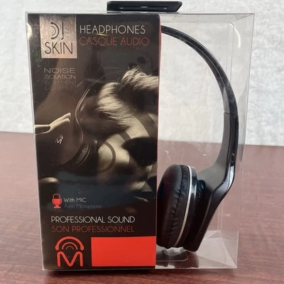 Auriculares Mental Beats DJ Piel Aislamiento de Ruido Cancelación Profesional Negros Nuevos Foto 1 de 4