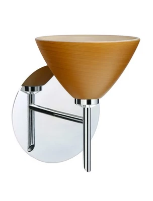 Aplique de pared cromado Besa Lighting 1SW-1743OK-LED-CR Domi Foto 1 de 2