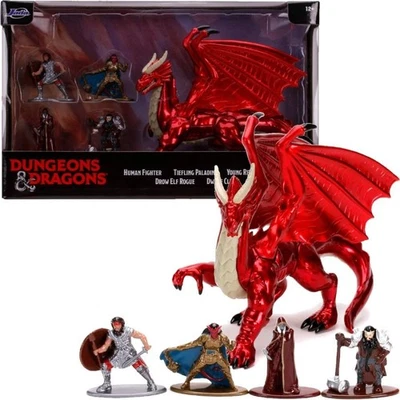 JADA TOYS - DUNGEONS & DRAGONS Deluxe Collector Die-Cast Metal Figurines 5 Pack - Image 1 of 4