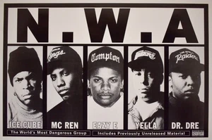 N.W.A. NWA The World’s Most Dangerous Group Album Cover Poster 24 x 36 - Picture 1 of 1