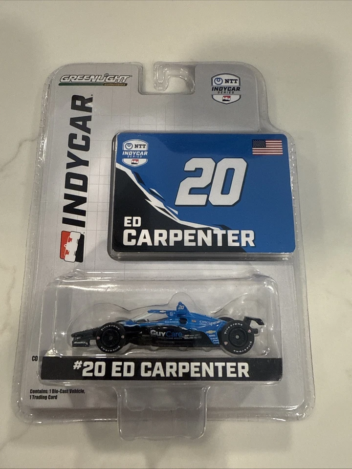 Greenlight 11603 1 64 Scale 2024 NTT IndyCar #20 Ed Carpenter Racing GuyCare