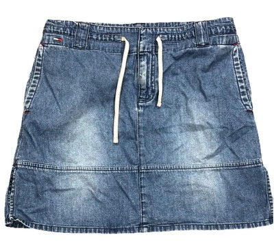 Falda Tommy Jeans De Colección Mujer 11 Denim Jean Midi Lavado Mediano Escuela Niña Y2K 00s  Foto 1 de 4