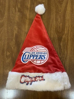 Sombrero de Papá Noel de Navidad de Los Angeles Clippers para siempre coleccionables rojo talla única Foto 1 de 4