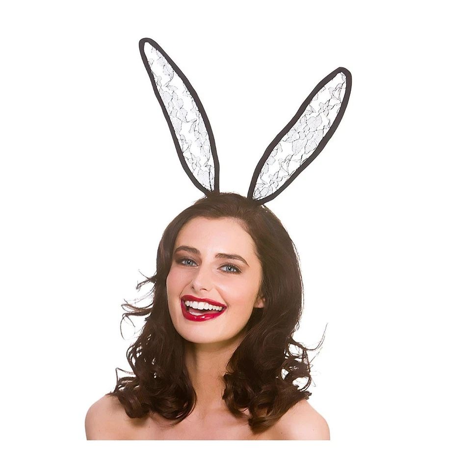 Wicked Costumes - Black Lace Bunny Ears - Adult — 第 1/1 张图片