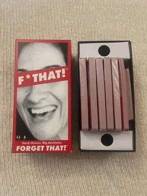 “F* That!” - Forget That - Scenario Guessing Cards Game - 3-8 Players used - Image 1 of 4