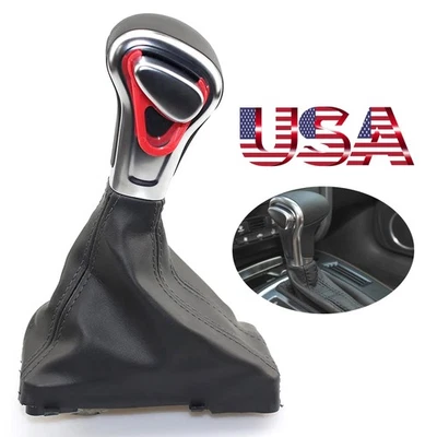 5 Speed Gear Shift Knob Gaiter Boot Cover For Audi A3 A4 A5 A6 Q5 2004-2015 Foto 1 de 4