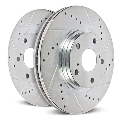 PowerStop AR83109XPR Drilled & Slotted Front Rotors for 2021 Dodge Durango/Jeep - Image 1 of 4