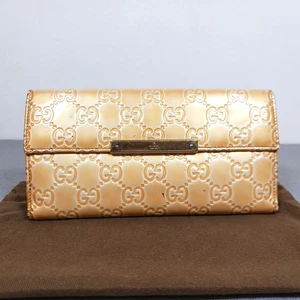 GUCCI Guccissima Long Bifold Wallet Lackleder GEBRAUCHT mit Staubbeutel - Bild 1 von 24