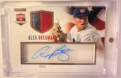 2014 Panini USA Baseball Box Set No. 7 Alex Bregman /20 Tri Color Patch Auto Ssp - Image 1 of 2