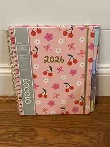 Blue Sky Eccolo 2026 Calendario Planificador Semanal Año Nuevo Moda Rosa Cerezas Duro - Imagen 1 de 5