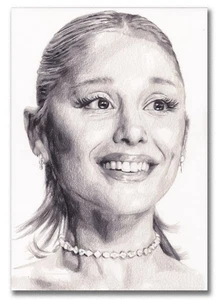 ARIANA GRANDE PORTRAIT ORIGINAL DRAWING - Picture 1 of 1