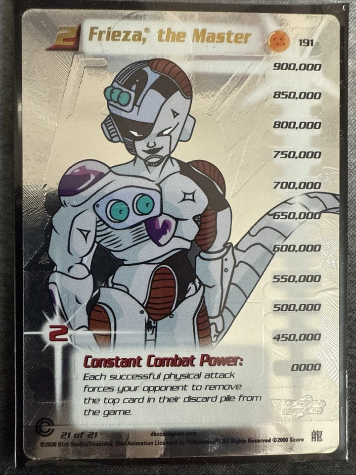 DBZ CCG DRAGON BALL Z FRIEZA THE MASTER LV2 #191 LIMITED HI-TECH FOIL NEAR MINT - Image 1 of 1