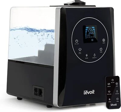 LEVOIT LV600HH 6L Warm and Cool Mist Ultrasonic Humidifier, Rapid Black  - Image 1 of 4