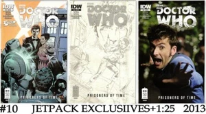 DOCTOR WHO PRISONERS OF TIME #10 (2013)-JETPACK EXCL+1:25 VARIANT SET- IDW- VF+ - Picture 1 of 7