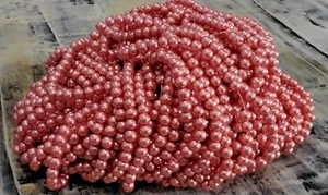 Glass Pearl Bead, Pearlized, 10mm, Tomato, 50 pce, Free Post OZ - Bild 1 von 1