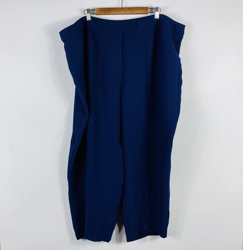 Vintage Bob Mackie Studio Plus Size 30 Pants Navy Blue - Image 1 of 4