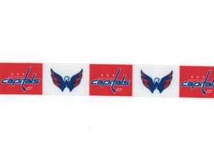 Washington Capitals 7/8" Grosgrain Ribbon 1, 3, 5, 10 yards ship from USA - Picture 1 of 1