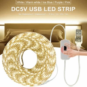 DC5V 2835 USB LED Strip Light Touch Switch/Hand Sweep Cabinet Lights Fairy Light - Picture 1 of 18