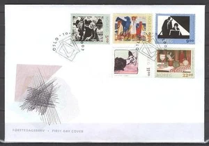 Norway 1279m FDC 2003 5v Art painter graphics - Picture 1 of 1