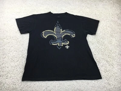 Camisa New Orleans Saints Mujer Mediana Negra NFL Fútbol Algodón Deportes Logo Foto 1 de 4