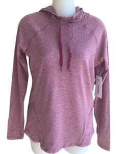 Marika Fitted Pullover Hoodie Soft Lightweight Berry Pockets Ladies XS NWT - Picture 1 of 3