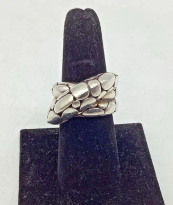Anillo John Hardy Plata Esterlina Kali Guijarro Twist Talla 8 20.3gw ENVÍO GRATUITO Foto 1 de 4