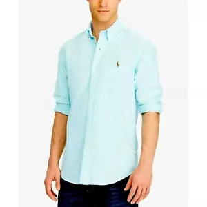 Polo Ralph Lauren Classic Fit Indigo Langarm Hemd Gr. M - Bild 1 von 10