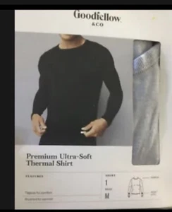 Goodfellow & Co Herren Gr. M Premium Ultra Soft Thermo Unterhemd Grau - Bild 1 von 2