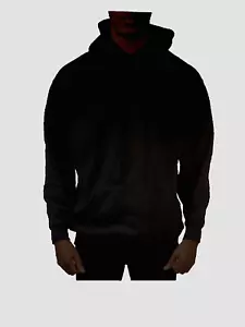 PRO CLUB HERREN COMFORT PULLOVER HOODIE Baumwolle, schwarz, Fronttasche Größe L - Bild 1 von 5