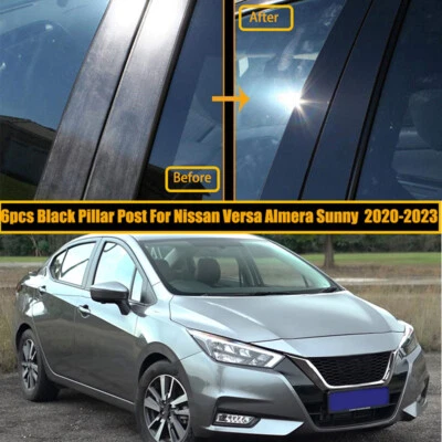 Fit For Nissan Versa 2020-2023 Door Side Trim Pillar Post Window Cover Decal Kit — 第 1/4 张图片