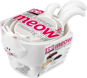Joie Meow Cat Stackable Kitchen Measuring Cups Set, Colors May Vary - Picture 1 of 3