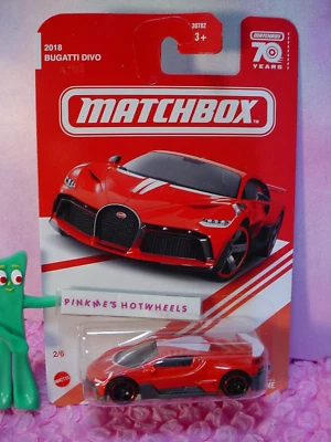 2023 Matchbox Anniversary 2018 BUGATTI DIVO 2/6 🎯 70 Years 🎯 TARGET red 🎯 - Image 1 of 3