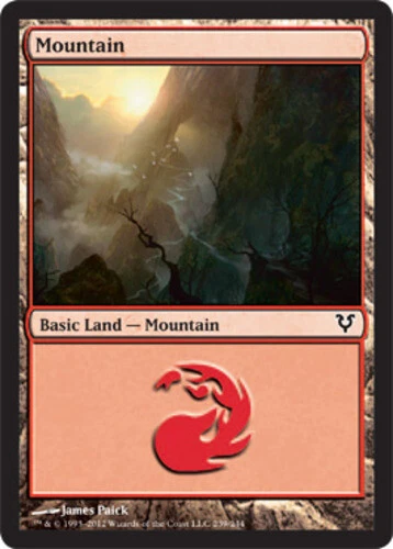 MTG - Mountain (239) - Avacyn Restored - NM, English Magic FLAT RATE SHIP - Image 1 of 1