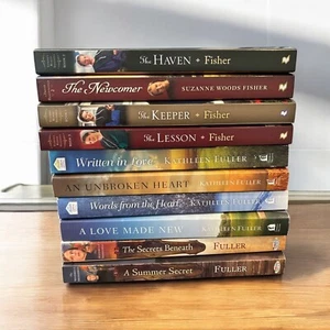 Lot of 10 Amish Fiction by Fuller & Fisher - Faith, Romance & Hope Book Lot - Picture 1 of 11