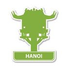 Hanoi Car Laptop Phone Vinyl Sticker  - SELECT SIZE