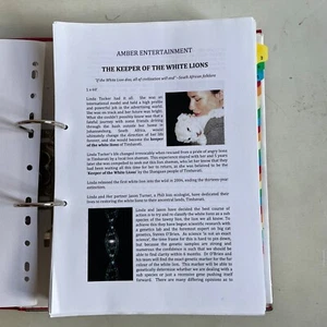 The Keeper of The White Lions - Timbavati Research Papers for Film Production - Imagen 1 de 15