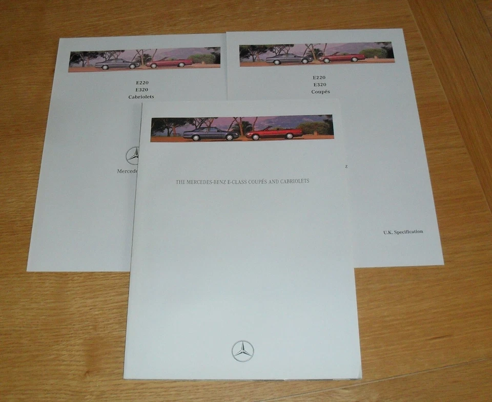 Folleto Mercedes Clase E W124 Cupé y Cabriolet 1994-1995 - E220 E320  Foto 1 de 1